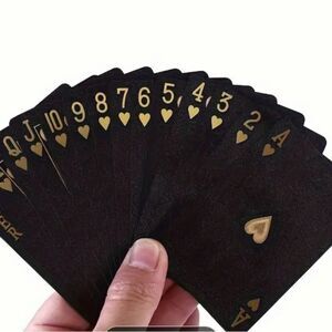 MYSTERIOUS BLACK PLAYING CARDS‎